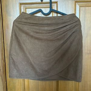 Abercrombie & Fitch Faux Suede Skirt